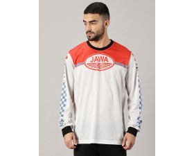 MOTOCYKLOVÝ RETRO DRES - ČERVENOBÍLÝ - JAWA